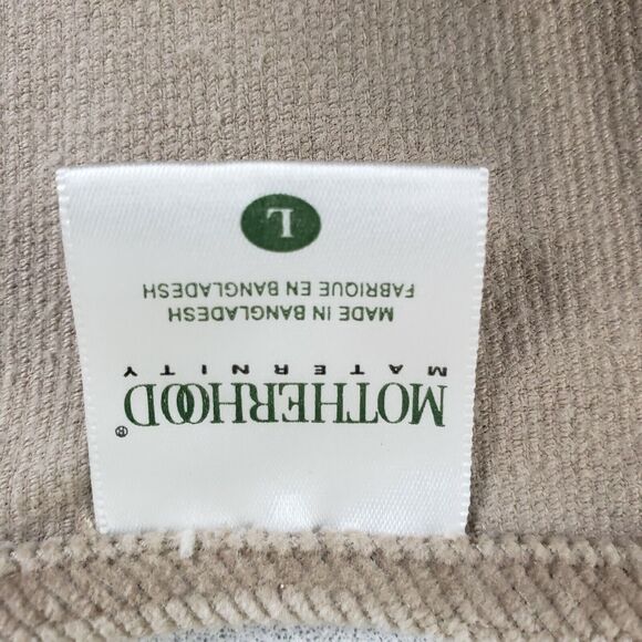 Motherhood Maternity Womens Beige Sleeveless V Neck Above Knee Shift Dress Sz L - Picture 5 of 7